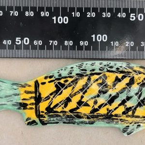 Large Painted Flat Fish