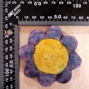Large Flat Cartoon Flower